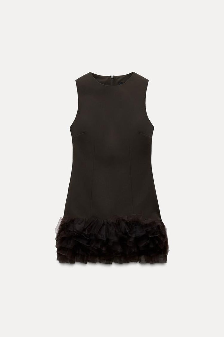 Novara™ | Brown Tulle Dress