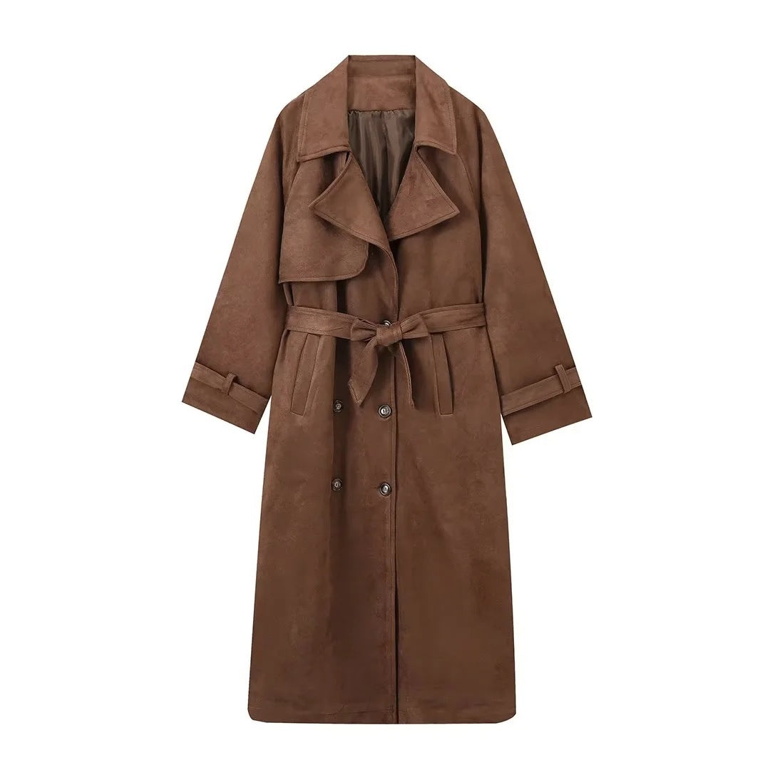 Suedeva™ | Suede Trench Coat