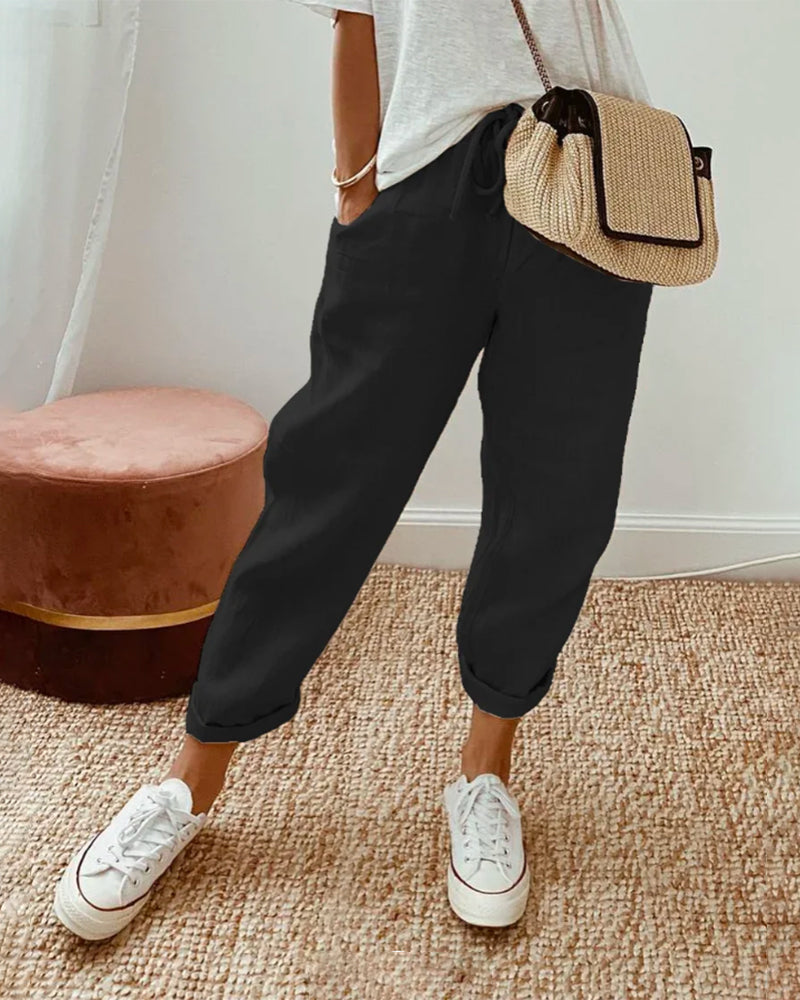 Carla™ | Elegant Cotton Pants