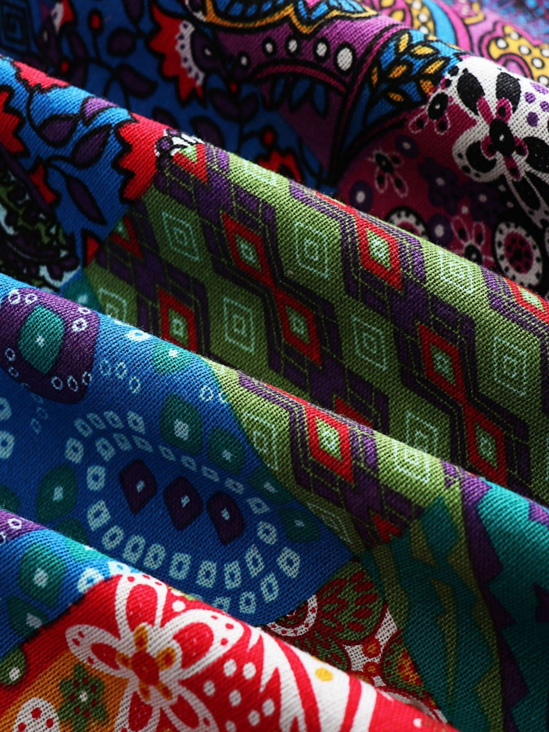 Maribel - Patchwork Coat Boho Hooded Winter Jacket