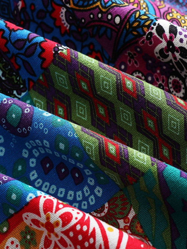 Maribel - Patchwork Coat Boho Hooded Winter Jacket