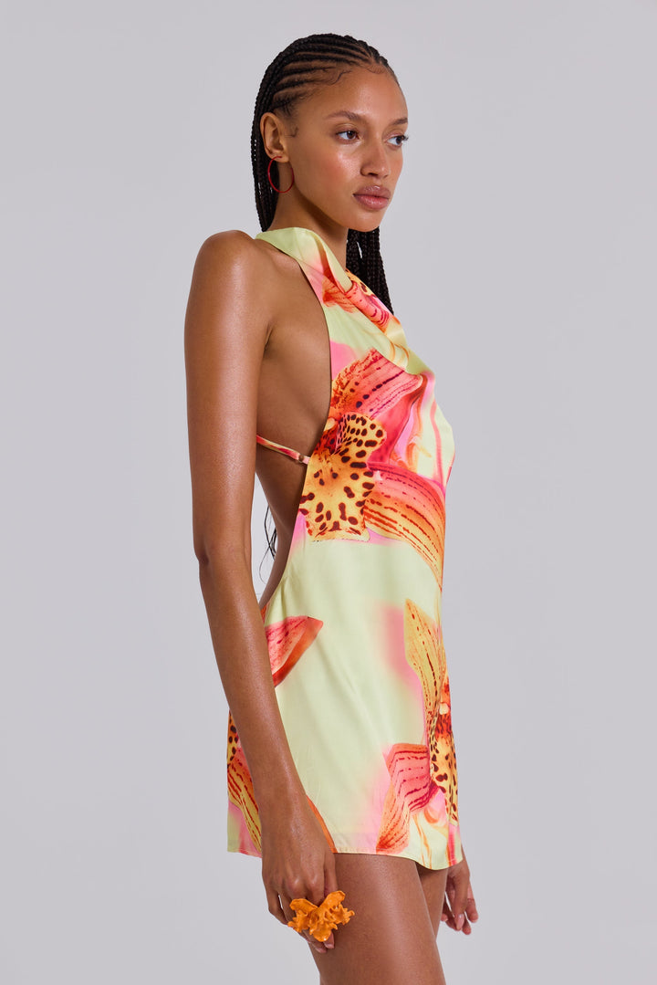 Lana™ | Tropical Halter Mini Dress