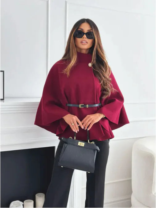Averina™ | Belted Cashmere Poncho