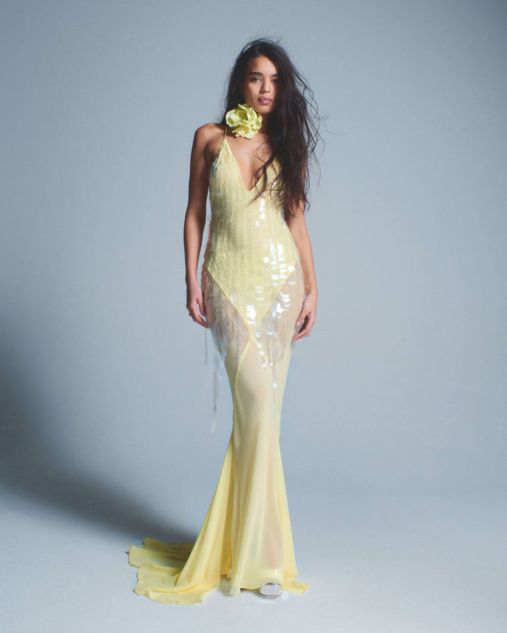 Nisari™ | Floral Choker Dress