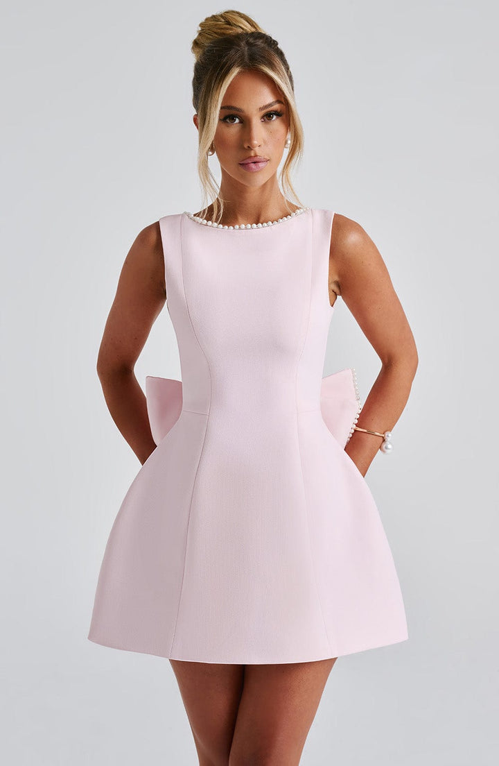Elle™ | Pearl Bow Mini Dress