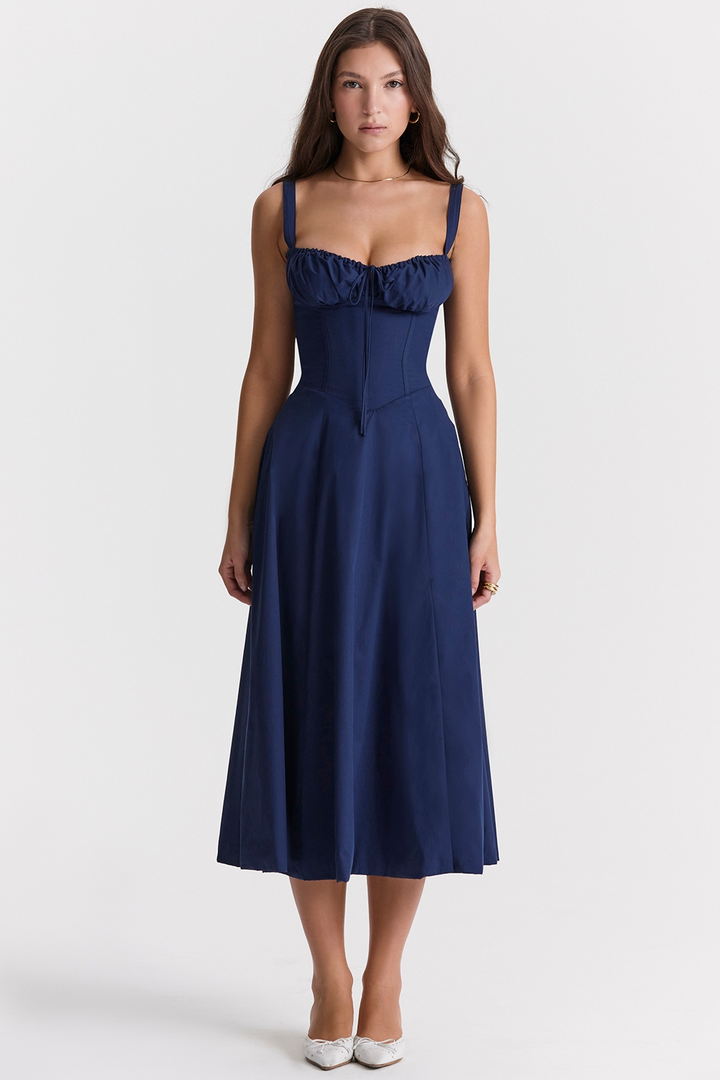 Vivienne™ | Romantic Corset Midi Dress