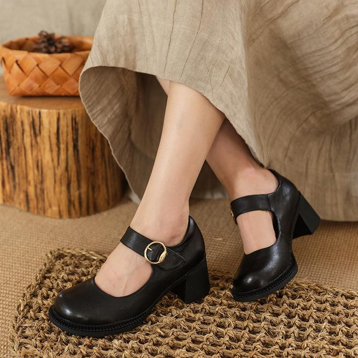 Agnes Leather Mary Janes