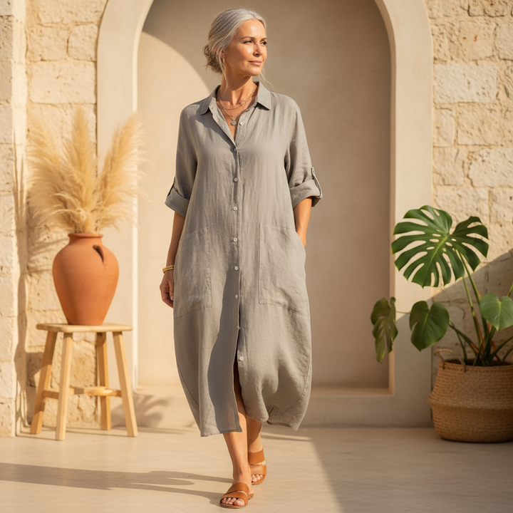 Paige - Buttoned Breeze Dress