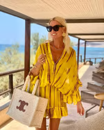 Adalyn - Stylish Mini Dresses with V-Neck and High Waist