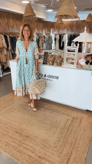 Peyton – Long Bohemian Dresses with Lantern Sleeves