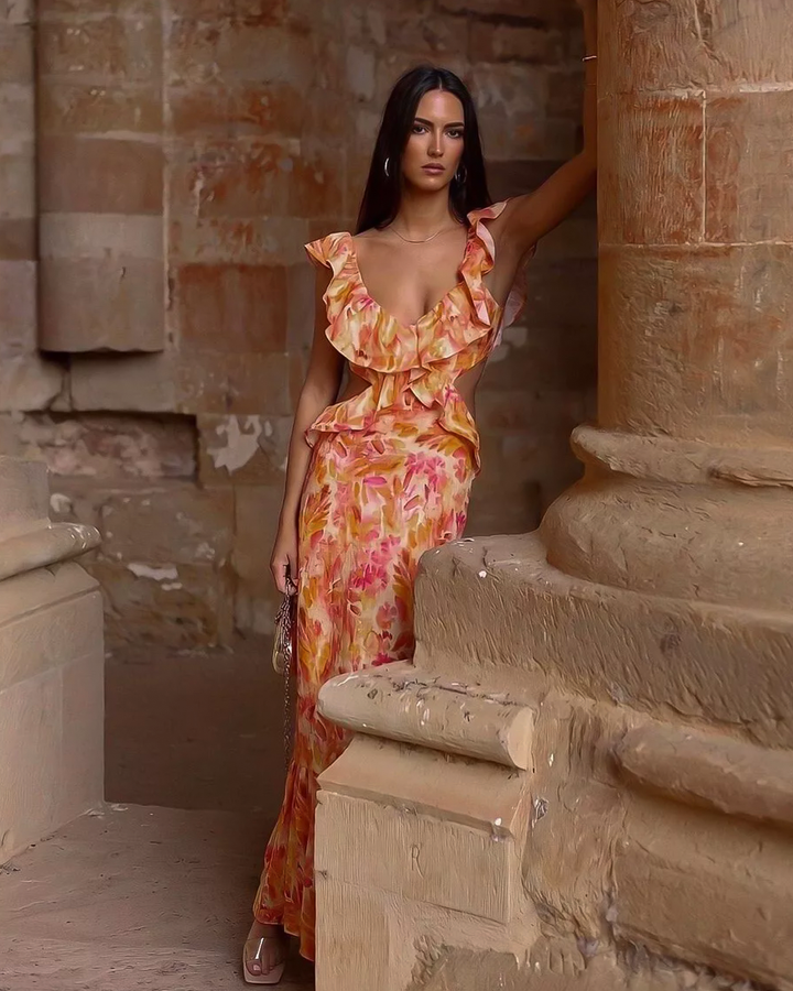 Callie - Sunkissed Cut-Out Maxi Dress
