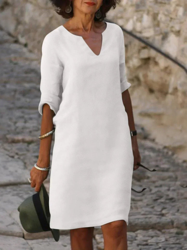 Faeira - Relaxed V-Neck Dress