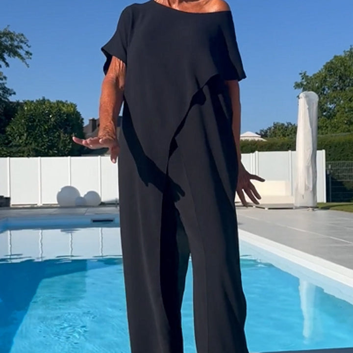 Florance-Off-Shoulder Top and Pants Set