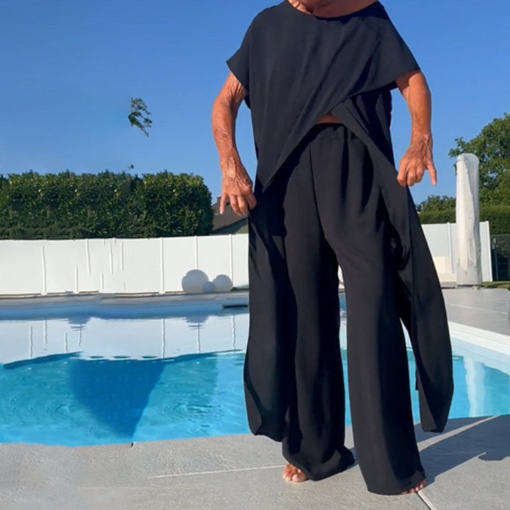 Florance-Off-Shoulder Top and Pants Set