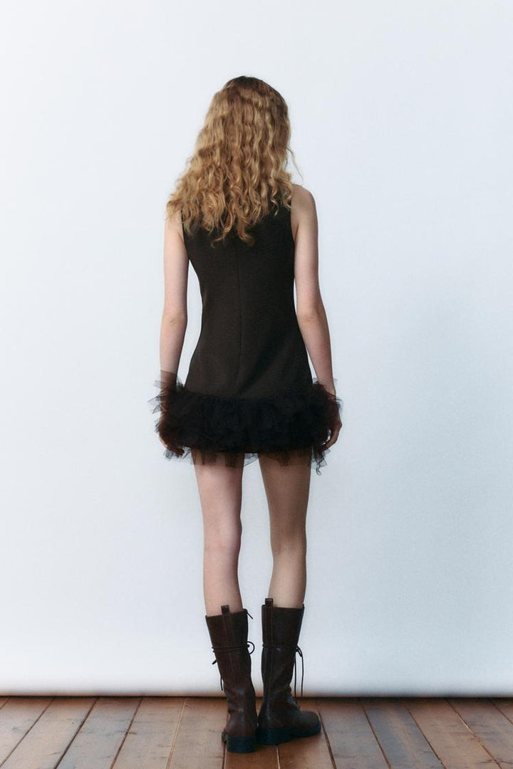 Novara™ | Brown Tulle Dress