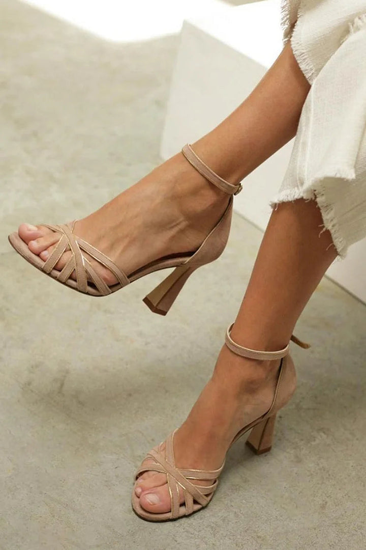 DALIA | Elegant Cross-Heel Sandal for a Chic and Comfortable Look