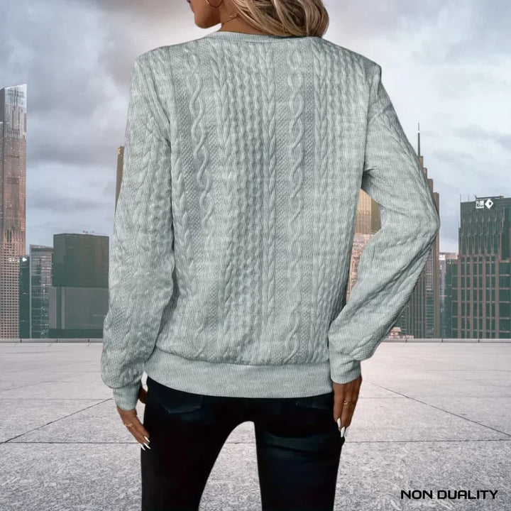 Non-Duality Zip-Up Sweater