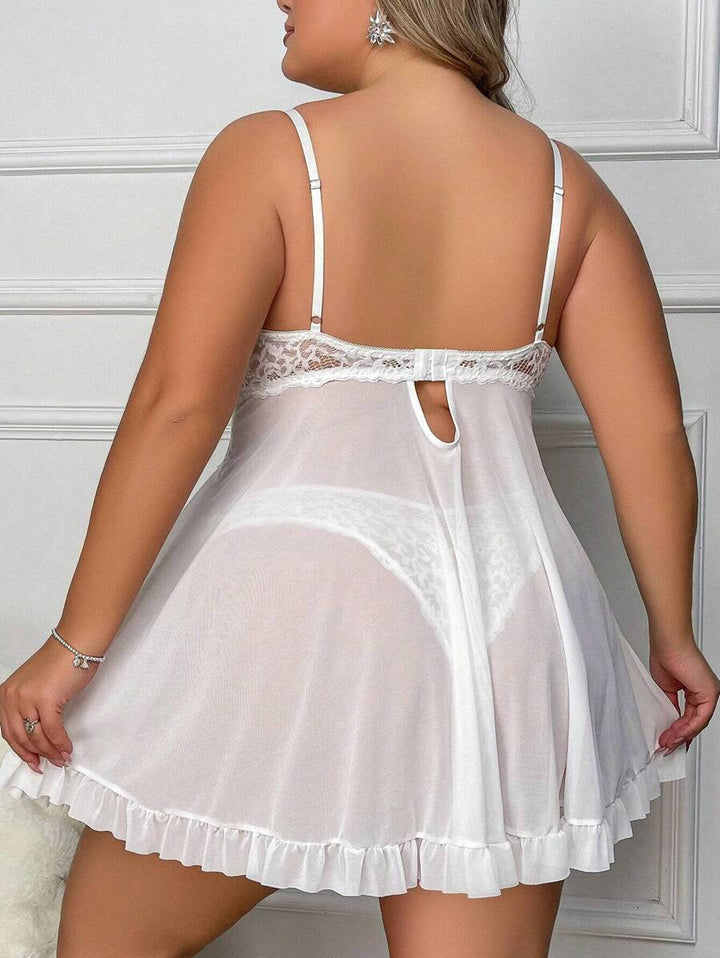 Ruby™ | Sheer Lace Babydoll Dress