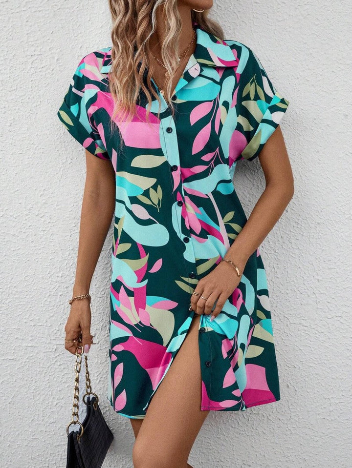 Millie - Effortlessly Elegant Printed Shirt Dress