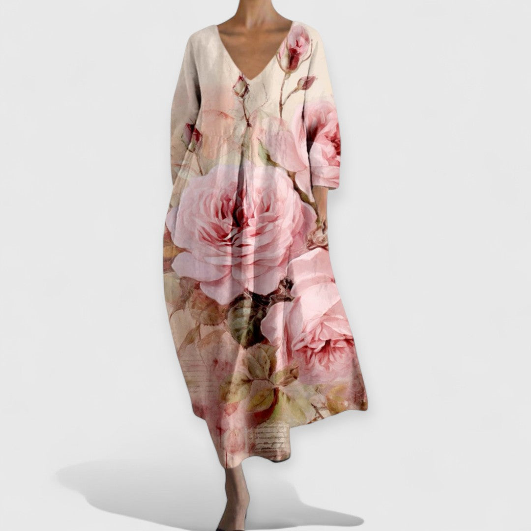 Flora | Premium Elegant V-Neck Dress