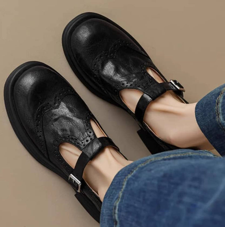 Isla | Elegant Leather Mary Janes