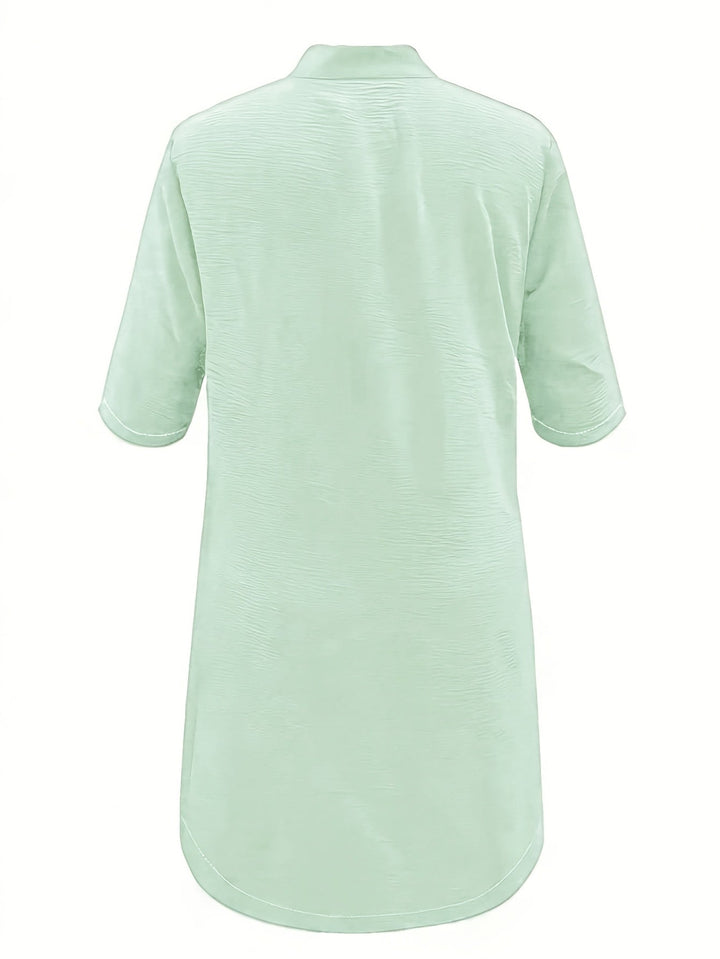 Sarah™ | Button-Down Linen Shirt Dress