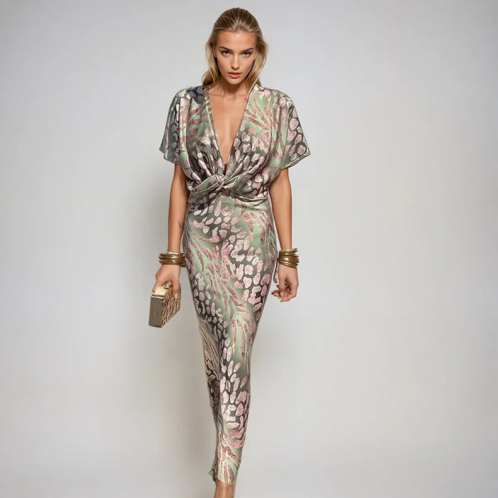 Isabeau – Sophisticated Silk Maxi Dress