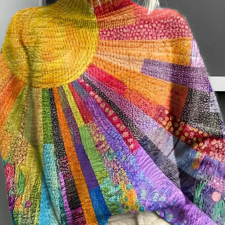 Ada | Colorful and Lively Turtleneck Sweater