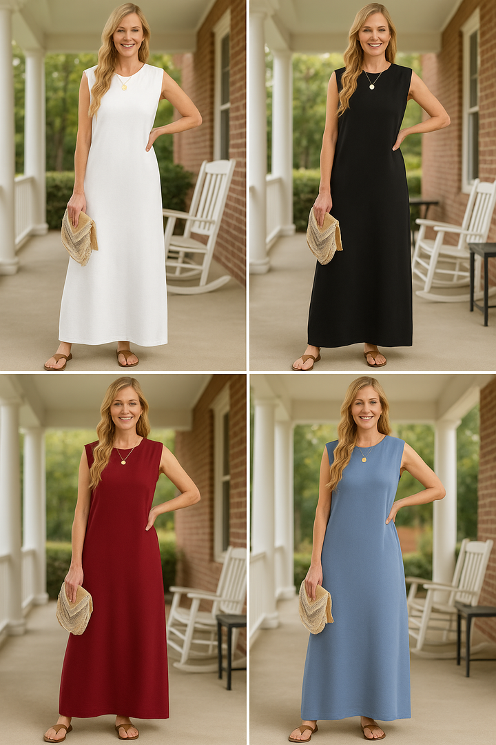 Emma™ | Sleeveless Casual Maxi Dress
