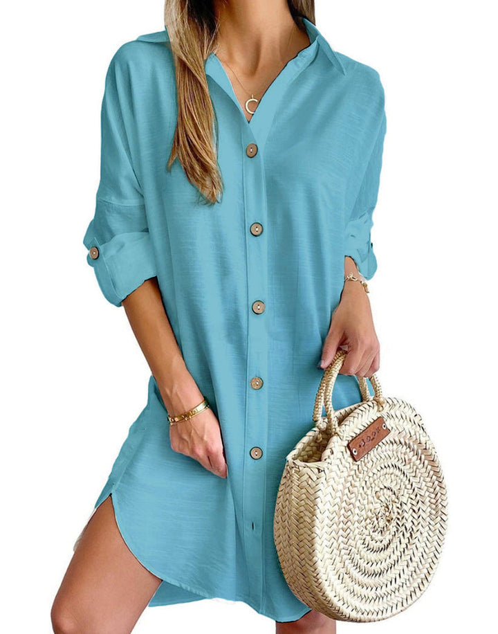 Claribel - Button-Up Shirt Dress