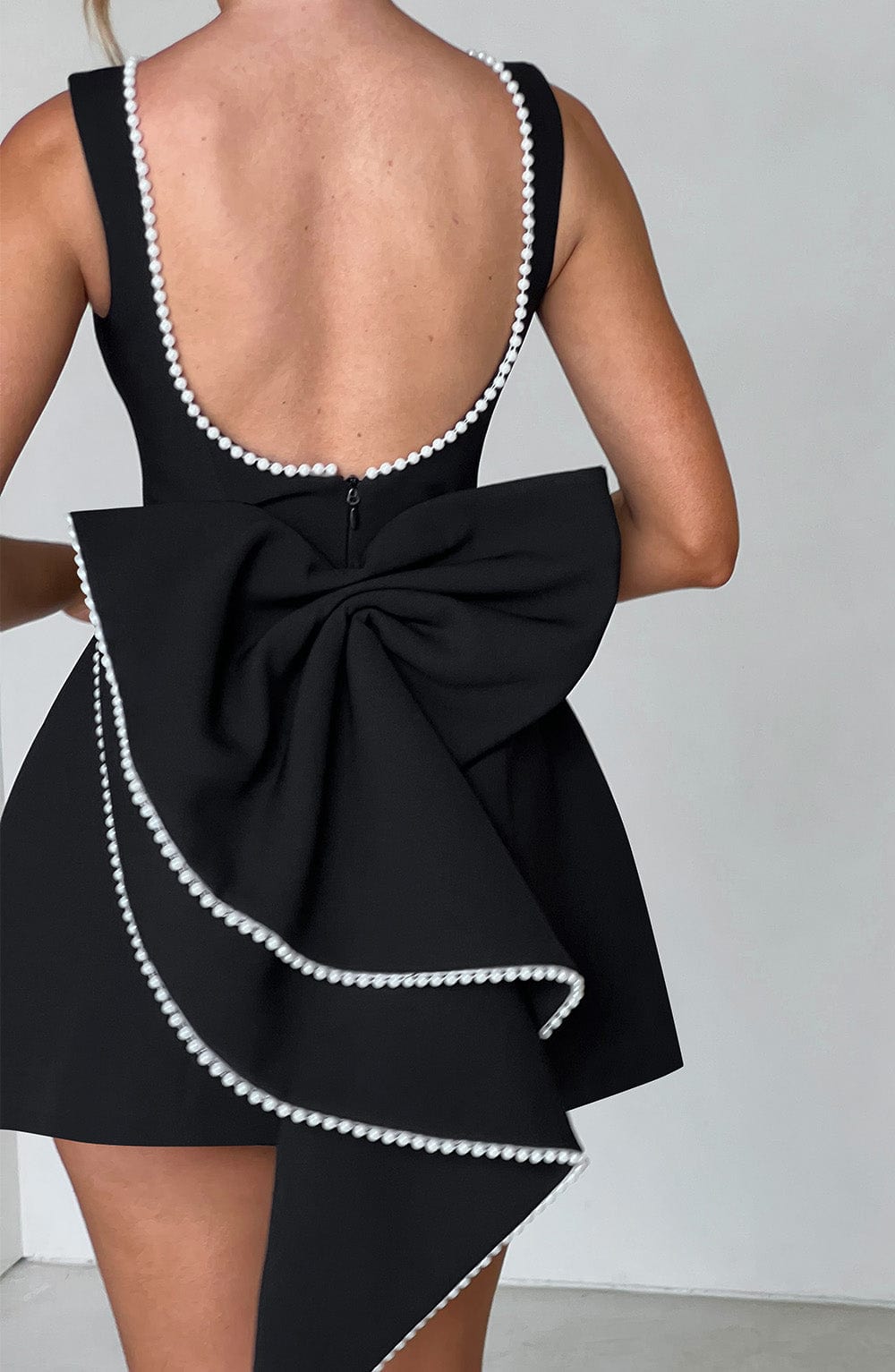 Elle™ | Pearl Bow Mini Dress