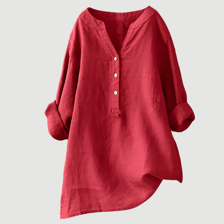 Freja – Airy and Comfortable Linen Shirt with Buttons