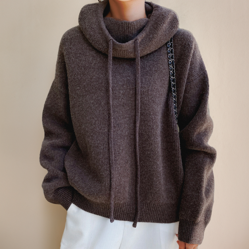 Avery – Luxe Knit Hoodie for Women