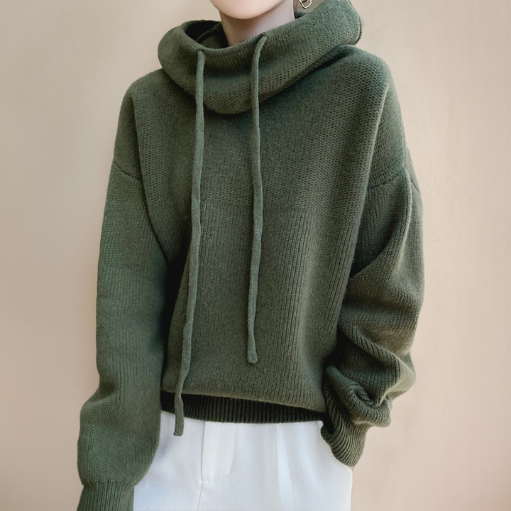 Avery – Luxe Knit Hoodie for Women