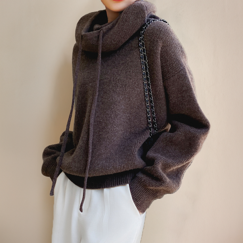 Avery – Luxe Knit Hoodie for Women