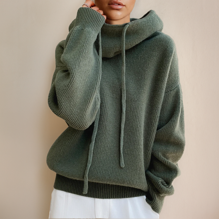 Avery – Luxe Knit Hoodie for Women