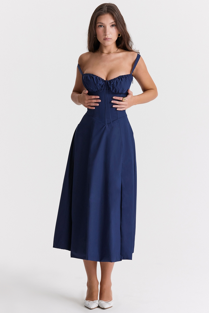 Vivienne™ | Romantic Corset Midi Dress