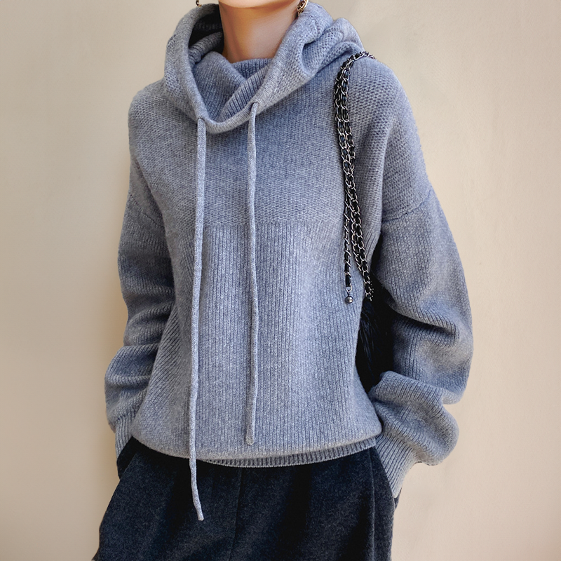 Avery – Luxe Knit Hoodie for Women