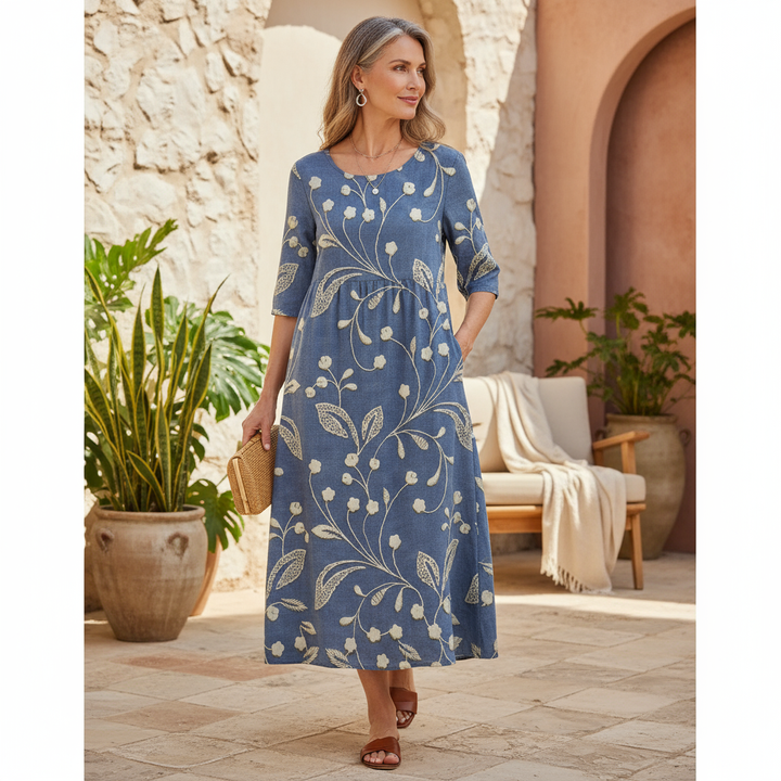 Kharen - Floral Midi Dress