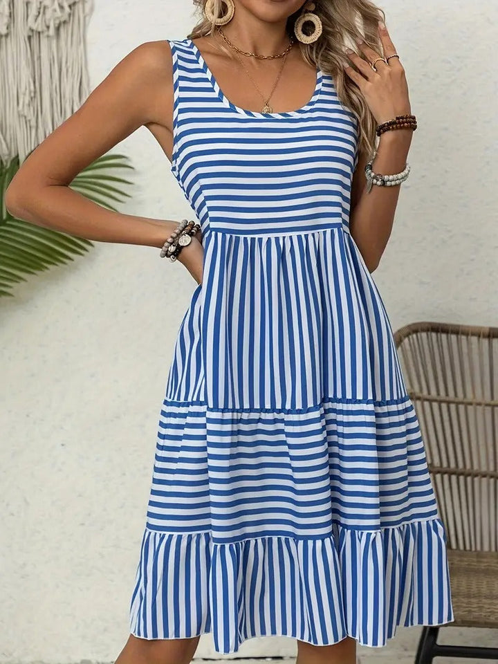 Lauren™ | Sleeveless Striped Sundress