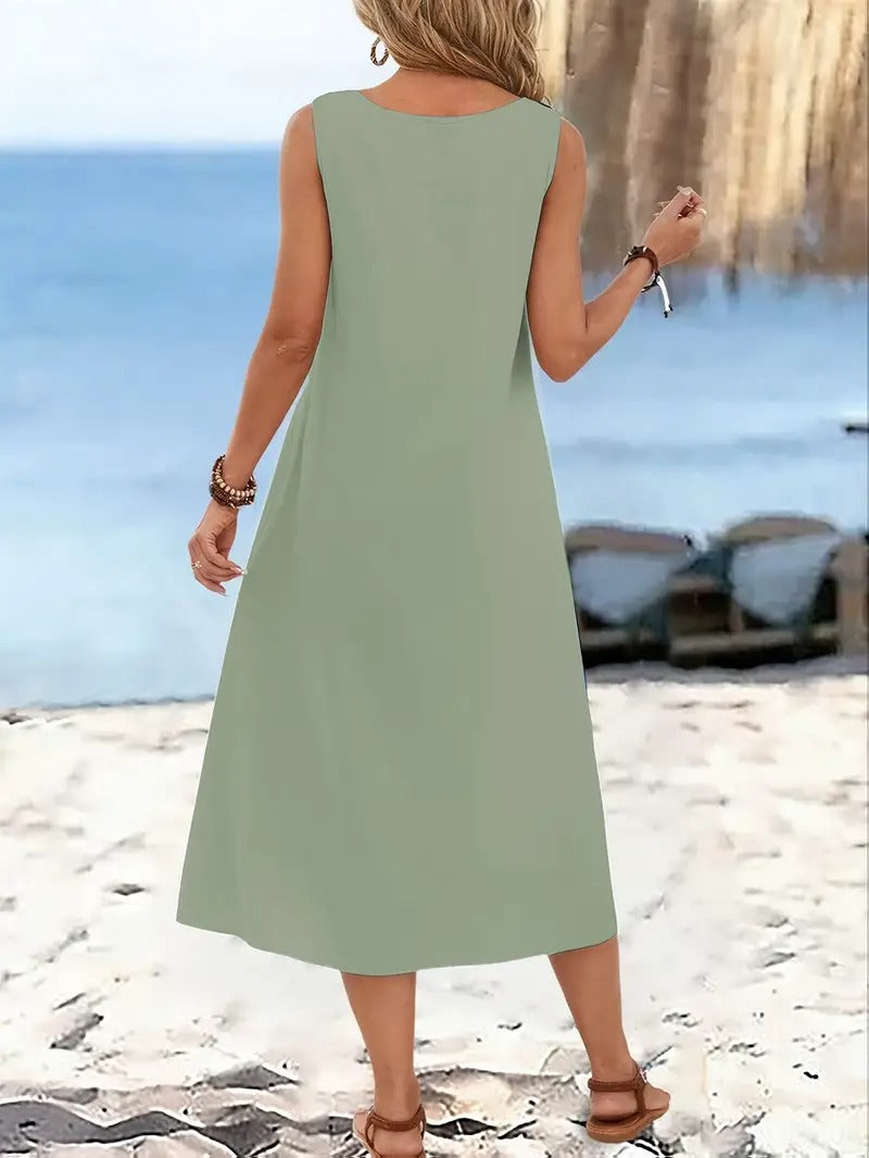 Olivia™ | Sleeveless Beach Dress