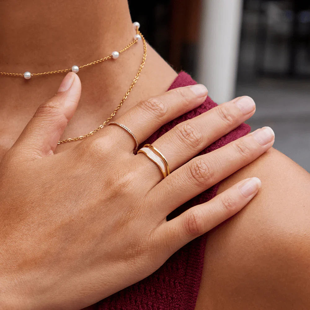Elise™ | Sculpted Layered Ring