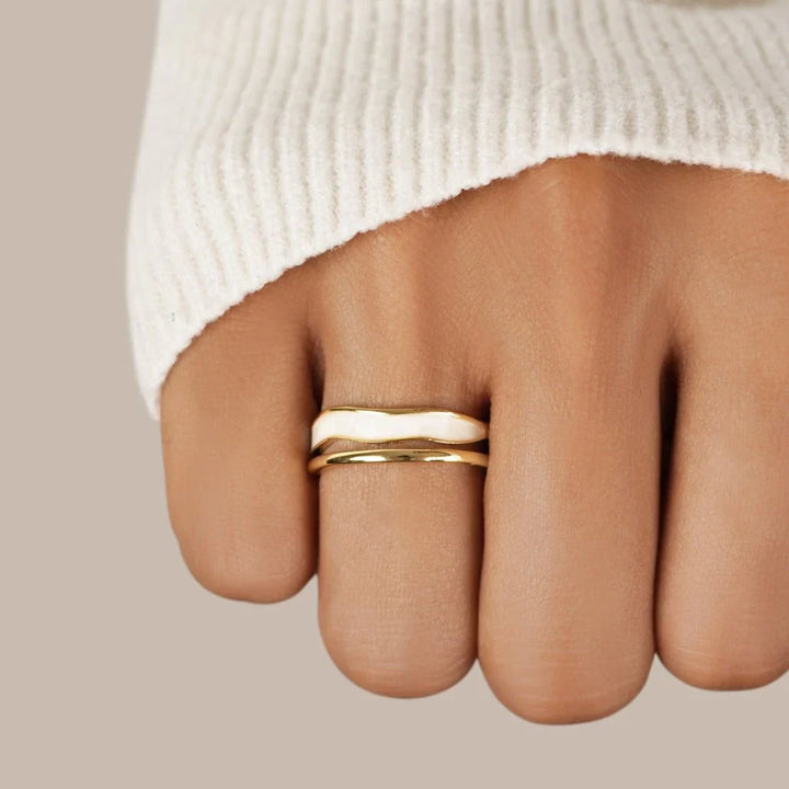 Elise™ | Sculpted Layered Ring