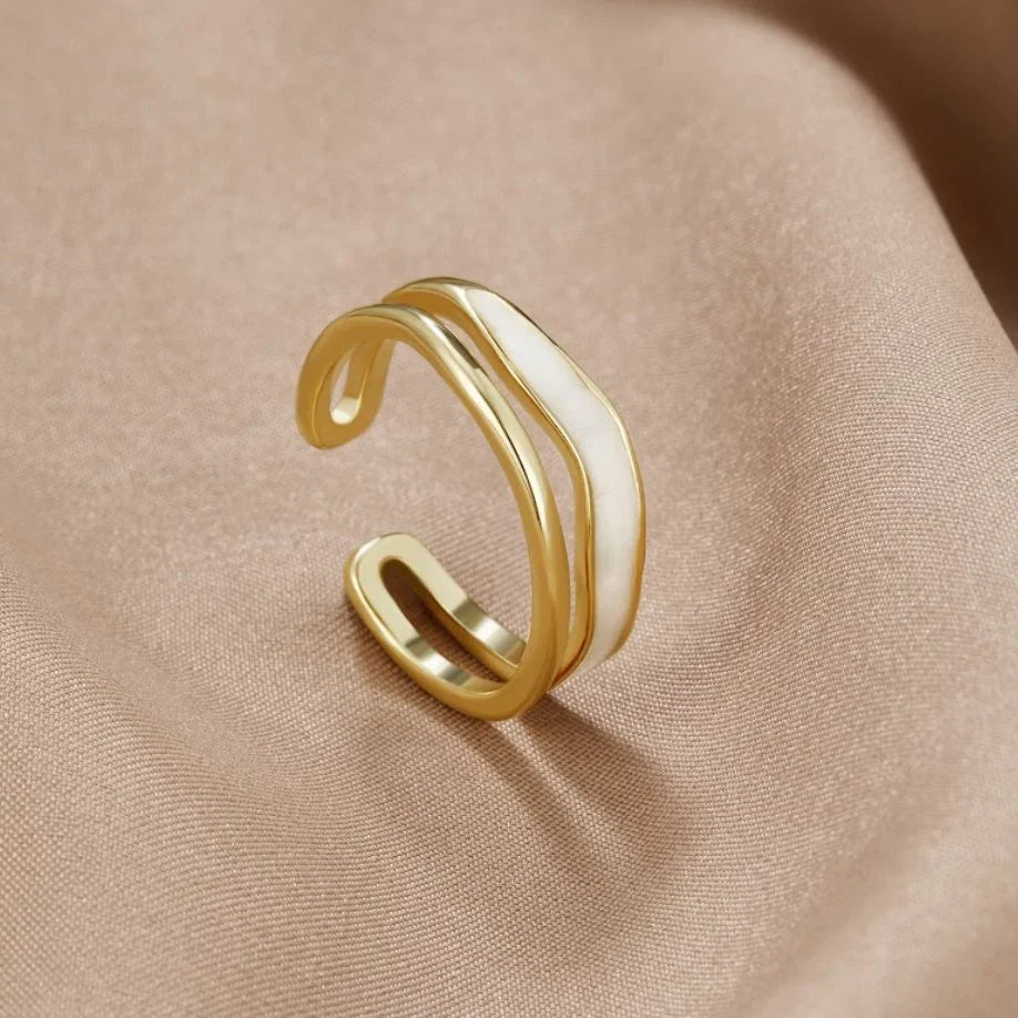 Elise™ | Sculpted Layered Ring