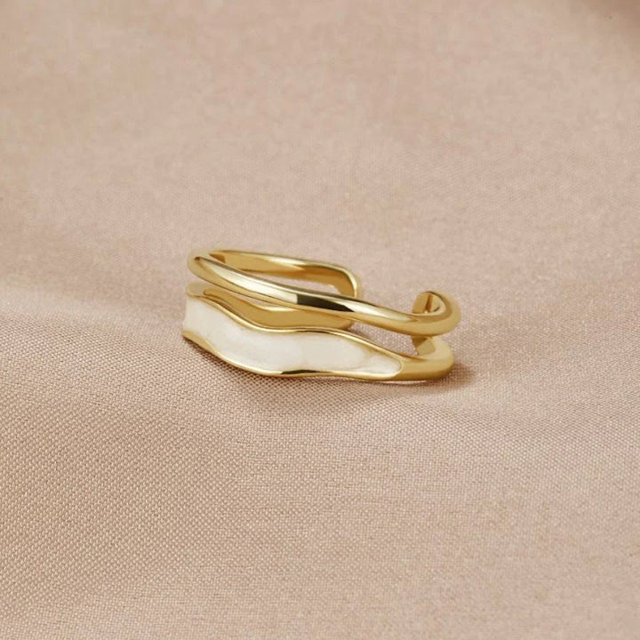Elise™ | Sculpted Layered Ring