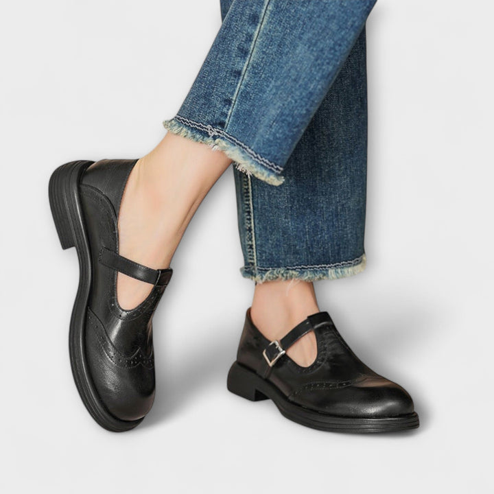 Isla | Elegant Leather Mary Janes