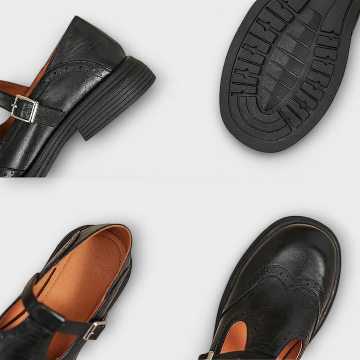 Isla | Elegant Leather Mary Janes