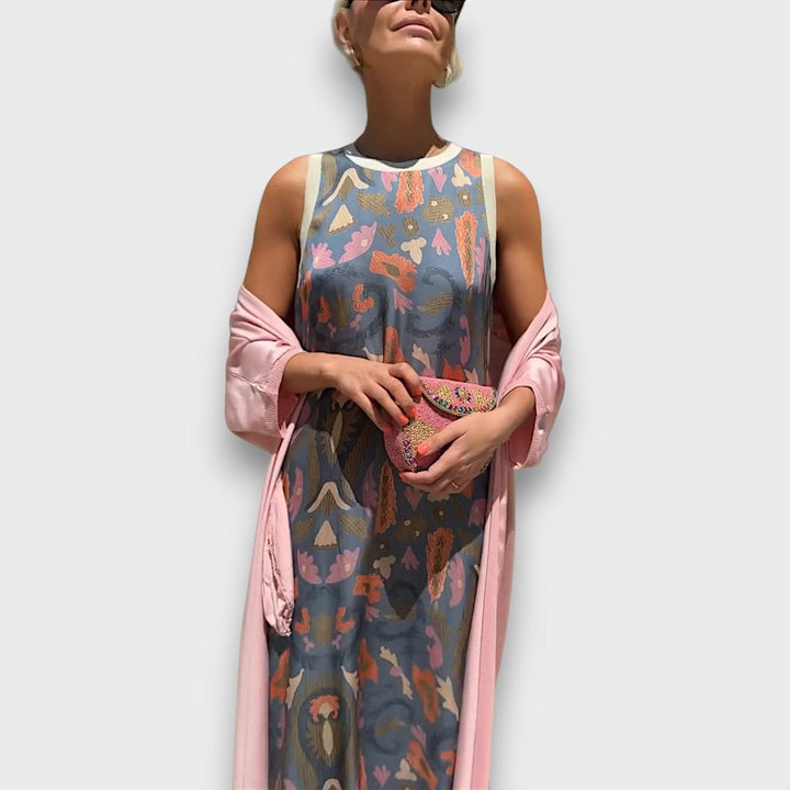 Elveria – Maxi Dress with Cardigan
