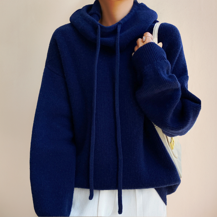 Avery – Luxe Knit Hoodie for Women
